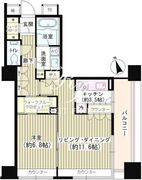 グランスイート虎ノ門 1607 間取り図