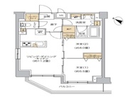 リビオメゾン南砂町 1405 間取り図