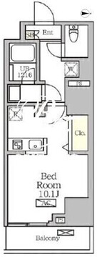 コートレジデンス南大塚 308 間取り図