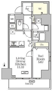コートレジデンス南大塚 706 間取り図