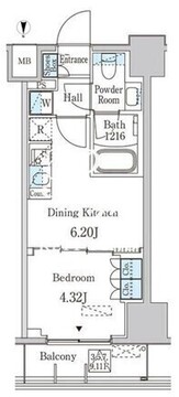 JP noie 西蒲田 403 間取り図