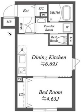 ソラシアレジデンス南大塚 403 間取り図