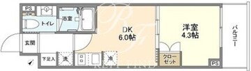 YSレジデンス代田橋 204 間取り図