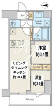 クレストコート本所吾妻橋ノース 603 間取り図