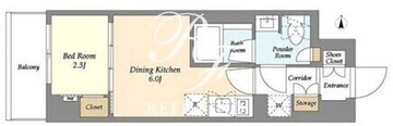 アイフラット品川戸越パークサイド 305 間取り図