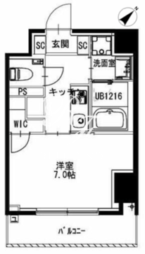 市ヶ谷仲之町ヒルズ N-302 間取り図