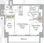 ライブカーサ高円寺 302 間取り図