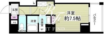 グランツ門前仲町 501 間取り図