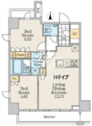 クレストコート中野富士見町 301 間取り図