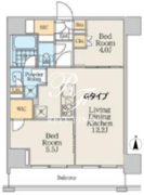 クレストコート中野富士見町 602 間取り図