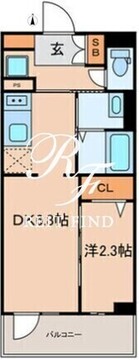 グランパセオ大森北 203 間取り図