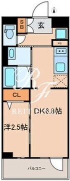 グランパセオ大森北 402 間取り図