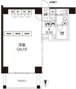 クイズ恵比寿 416 間取り図