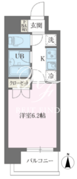 レジデンス門前仲町 803 間取り図