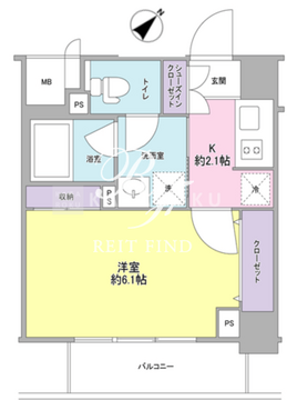 スタイリオ中延駅前 703 間取り図