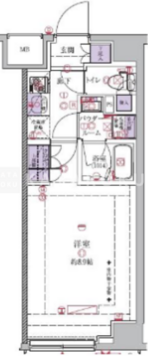 ガリシア中野富士見町 502 間取り図