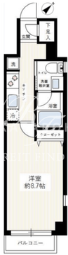 カスタリア神保町 806 間取り図