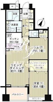KDXレジデンス日本橋水天宮 702 間取り図