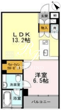 カスタリア目黒長者丸 105 間取り図