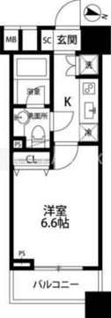 ファーストリアルタワー新宿 815 間取り図