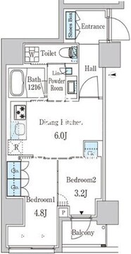 ザ・ライオンズフォーシア外神田 401 間取り図