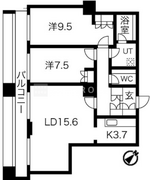 グランパークハイツ 1605 間取り図