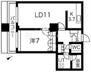 グランパークハイツ 907 間取り図