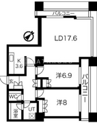 グランパークハイツ 2701 間取り図
