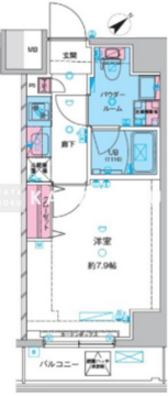 ジェノヴィア三ノ輪Ⅲスカイガーデン 403 間取り図