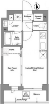 コンフォリア戸越公園 403 間取り図