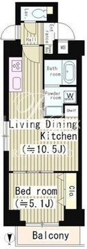 プルメリアレジデンス大森 601 間取り図