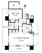 パークアクシス四谷ステージ 301 間取り図