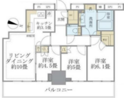 プラウドタワー東池袋ステーションアリーナ 3206 間取り図