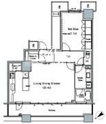 ザ・東京タワーズミッドタワー 3021 間取り図