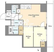 オーキッドレジデンス西大井 203 間取り図