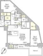 アジールコート池尻大橋 505 間取り図
