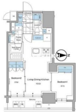ルフォンプログレ本郷三丁目 1304 間取り図