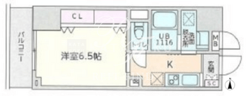ケイブ湯島 1404 間取り図