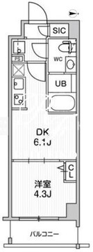 オルタナ墨田 504 間取り図