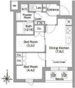 コンフォリア・リヴ南品川 329 間取り図