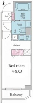 レオーネ方南町 308 間取り図