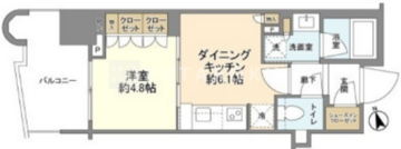 パークタワー勝どき M-902 間取り図