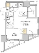 グレーシアフィット三軒茶屋 504 間取り図