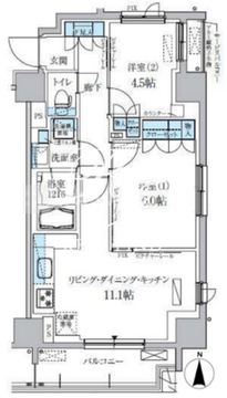 パークアクシス両国馬車通り 309 間取り図