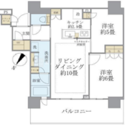 ブリリア有明シティタワー 1801 間取り図