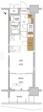 ＲＪＲプレシア東十条ガーデン 407 間取り図