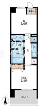 レジディア南千住 502 間取り図