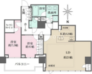 晴海フラッグ 4911 間取り図