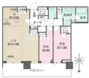 晴海フラッグ 5010 間取り図