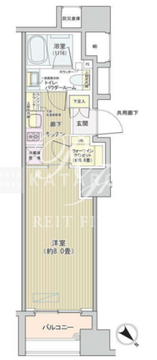 アネーロ銀座 403 間取り図